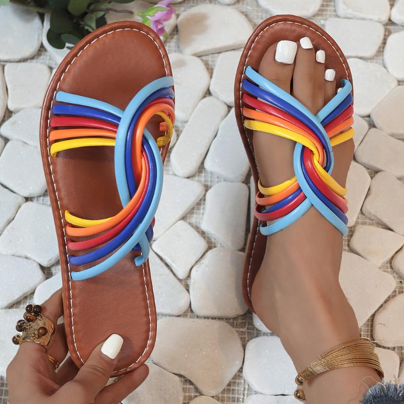 Fashion Women Slip O Flats Slippers Casual Outdoor Sandals Anti-slip Beach Trend Slippers Women Designer Shoes New Summer Slides Women