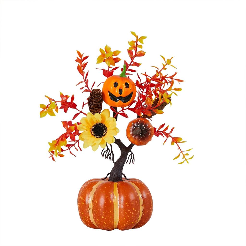 Artificial Pumpkins Maple Leaf Sunflower Table Home Decor House Prop Autumn Harvest Thanksgiving Halloween Party Decor