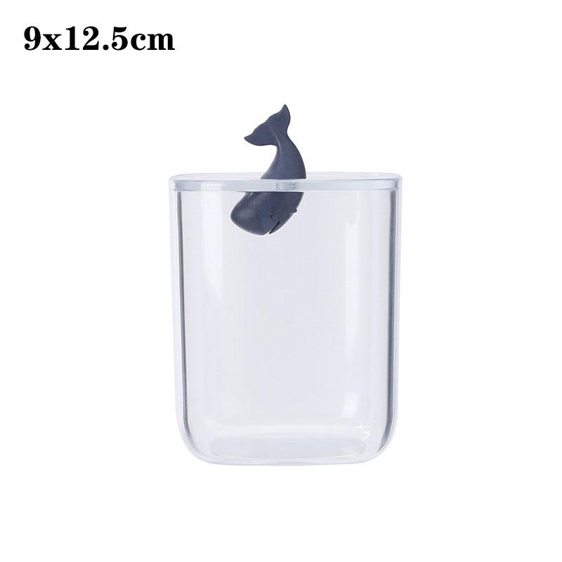 Cotton Swab Organizer Storage Bamboo Cover Acrylic Round Organizer Makeup Storage Box Container Organizadores