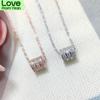 Voguish Fashionable   Color Pendants Necklaces High Quality Zircon Stone Pendant Necklace Pendant Women Rose Gold Tone Fine Jewelry