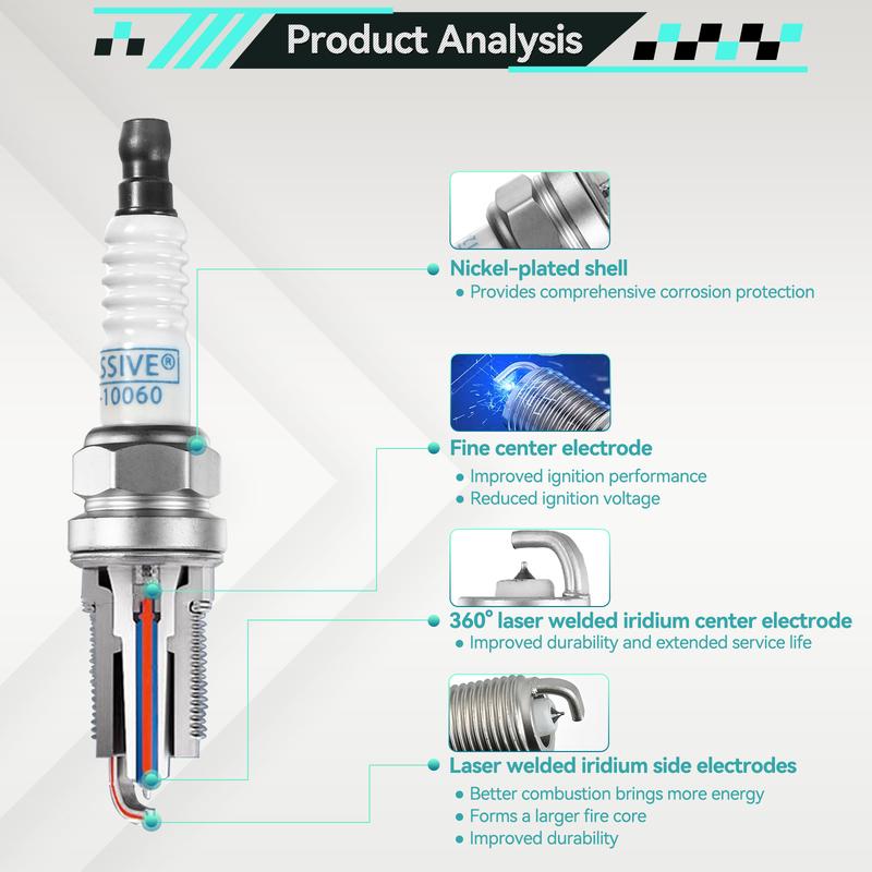 4 Stück Für Hyundai Accent Veloster Elantra Kia cee'd Venga Soul Rio 1.4L 1.6L 2006- Iridium Zündkerzen 1885510060 1885410080