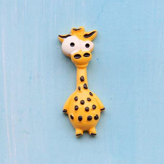Zebras Refrigerator Magnet Cartoon Animal Magnet, Big Eyes Shape Fridge Magnets Memo Notes Photo Holder, Gift for Lovers Resin Decorative