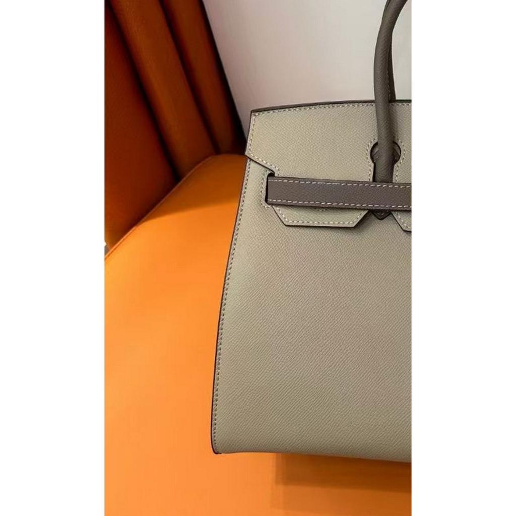 2025 New EP Palm Pattern Leather Platinum Bag, Lock Handbag, European and American Cross-border Fashionable and Atmospheric Leather Women's Bag