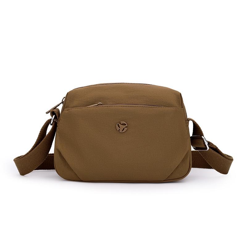 Einfache lässige Umhängetasche im koreanischen Stil - Vielseitige Street-Schultertasche in Unifarbe