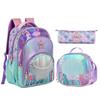 Zaini Scolastici per Bambine Set Borsa Scolastica con Borsa Pranzo Astuccio Zaino per Studenti Elementari Borsa Libri Carina