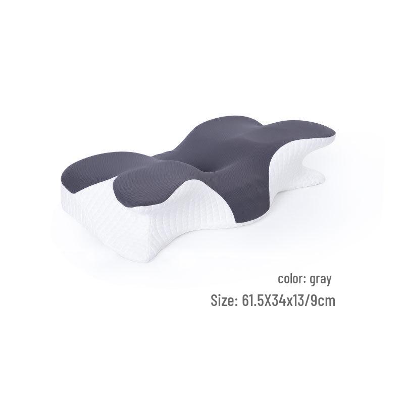 

Ergonomic Memory Foam Butterfly Neck Pillow for Side Sleepers 61.5x34x13/9cm