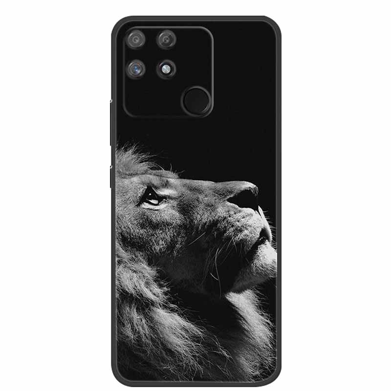 For Redmi 10C Case Redmi10C Black Soft Silicone Phone Case For Xiaomi Redmi 10C Back Cover Case Redmi 10 C Power Funda POCO C40