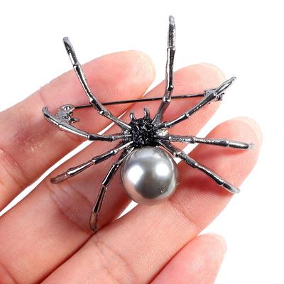 Broche de araña para mujer, ramillete, regalos, accesorios para hombre, joyería de moda, 1 ud.