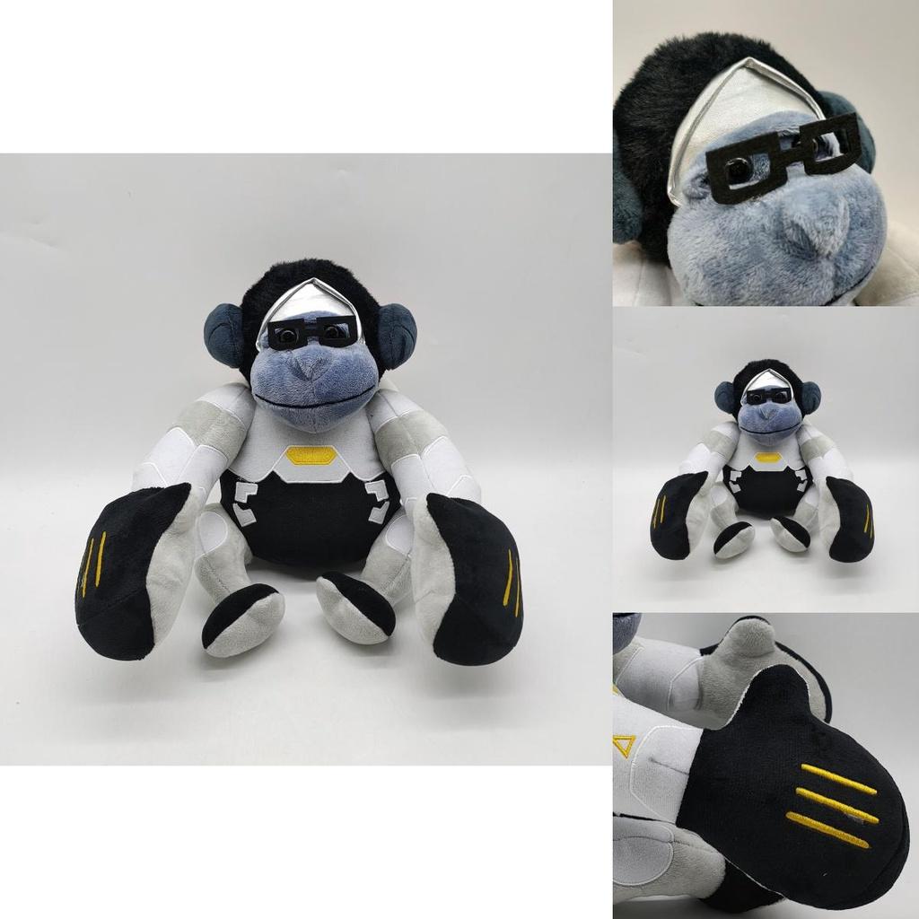 Jumbo Overwatch Winston Plush Toy Gorilla Doll Xmas Birthday Gift 26*23cm