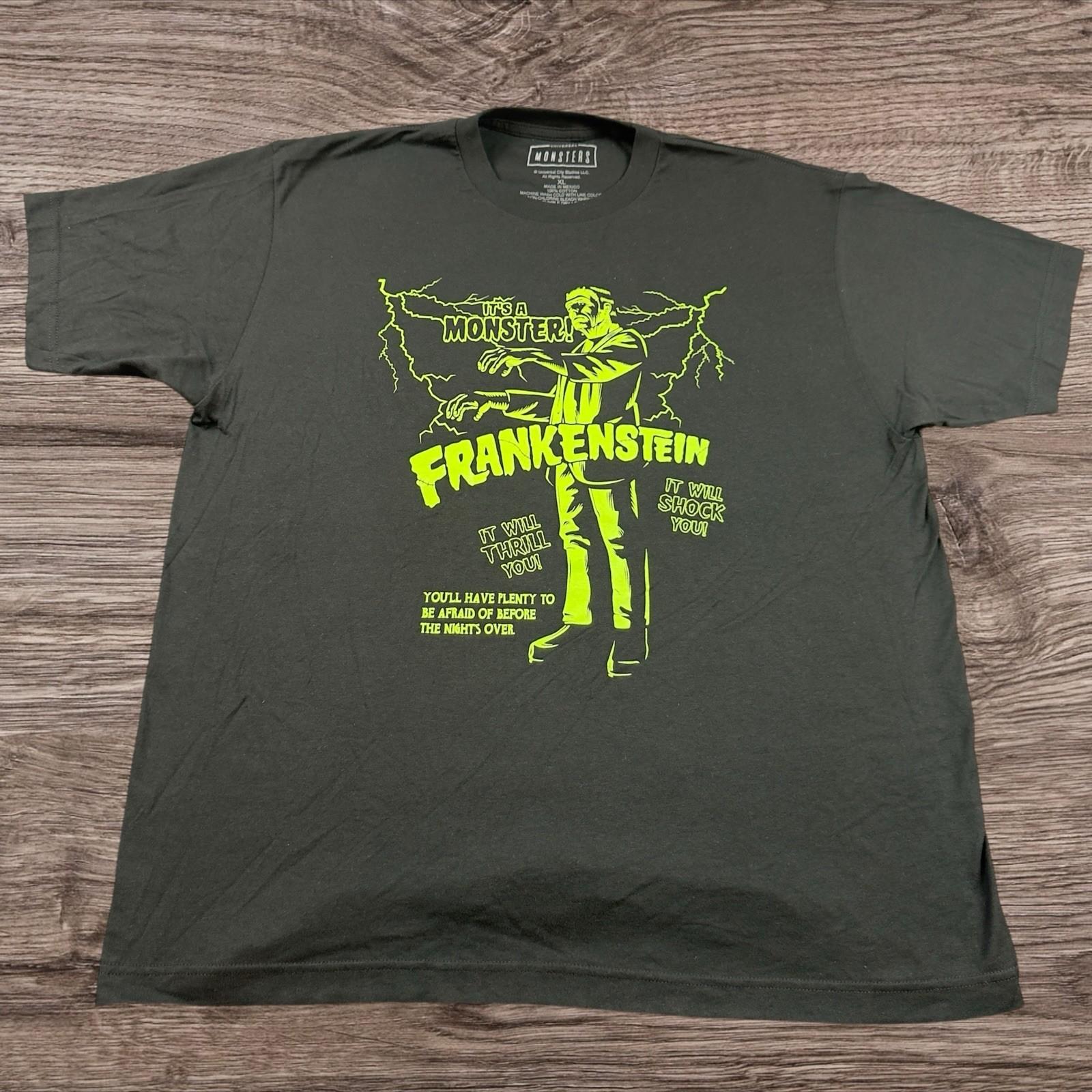 Universal Studios Monsters Frankenstein Horror / Graphic Adult X-Large Unisex T-Shirt XXXL