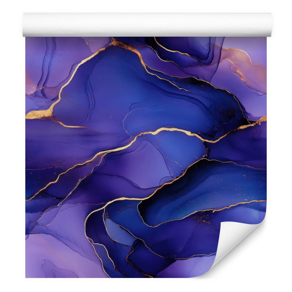 Ink blue wallpaper with purple background for living room and bedroom 50x1000