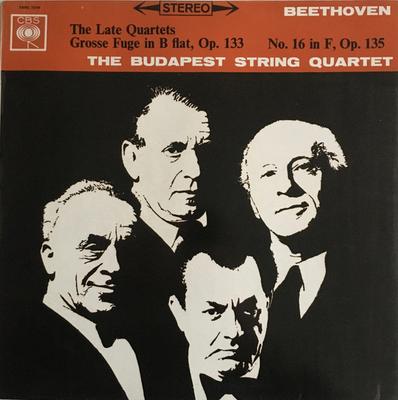 LP Plaat BUDAPEST STRING QUARTET Beethoven Late Kwartetten Grosse F SBRG72104 CBS 1964 VK Klassiek Gebruikt