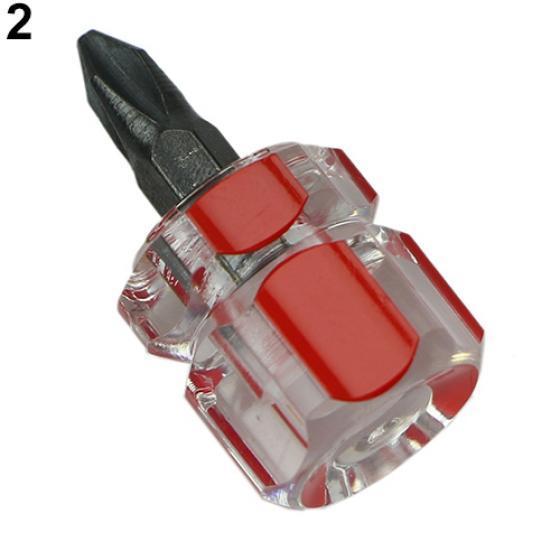 

Мини-портативный прецизионный противоскользящий инструмент для ремонта шлицевой/крестовой отвертки One Size красный