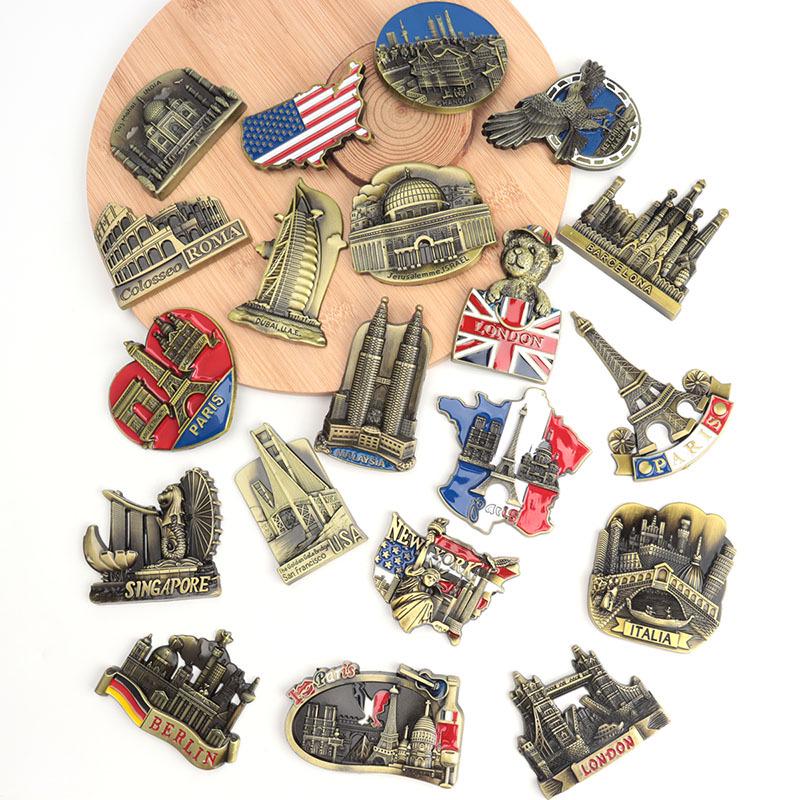 Magnete da Frigorifero & Apribottiglie 3D Retrò in Lega - Souvenir Unico di Viaggio nel Mondo Decorazione per Cucina