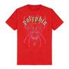 Polyphia Devils Cyberpunk Vaporwave Neon Line Print Black Cotton Tshirts Punk Fashion Round Neck Short Sleeve for Summer Unisex