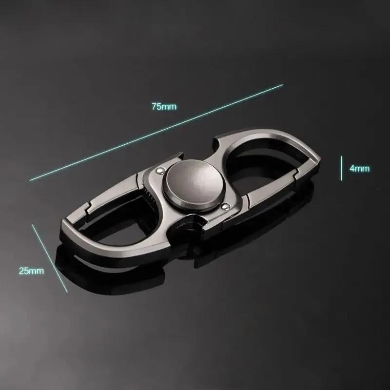 New Edc Fidget Spinner Keychain, Bottle Opener & Anti-Anxiety Toy, 3-In-1 Stress Relief Tool For Adults, Teens & Kids