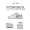 Nike Force 1 Low LV8 EasyOn PS Rainbow Lace Swoosh Kids Sneakers White Terra-Blush Vapor-Green FN4890-100