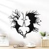 Black & White Art Stickers: Self-Adhesive Beautification for Bedroom, Living Room, Ceiling Decor