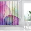 Rose Plum Blossom Flowers Print Waterproof Shower Curtain Washable Fabric Bath Curtain Home Bathroom Curtains With 12 Hooks
