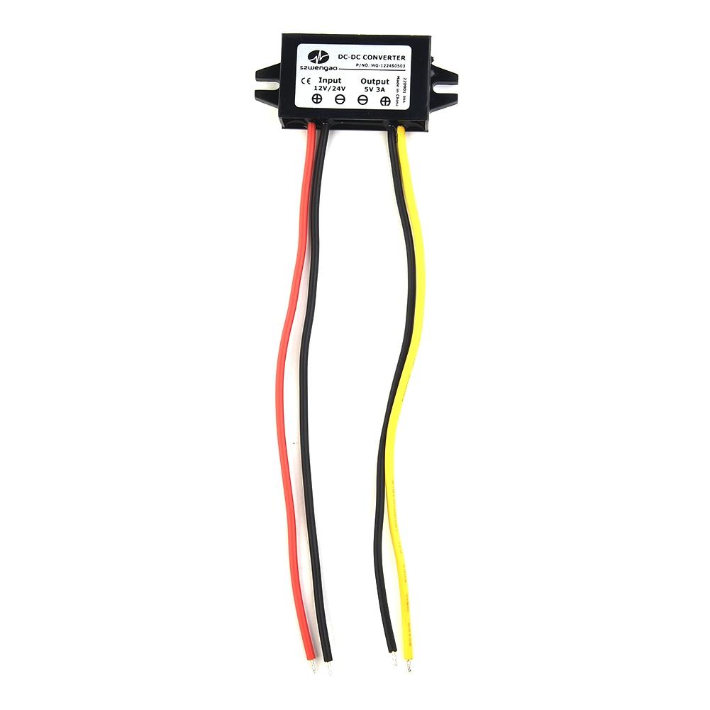 Stabilisateur 12V vers 5V 3A 15W Protection contre les surintensités