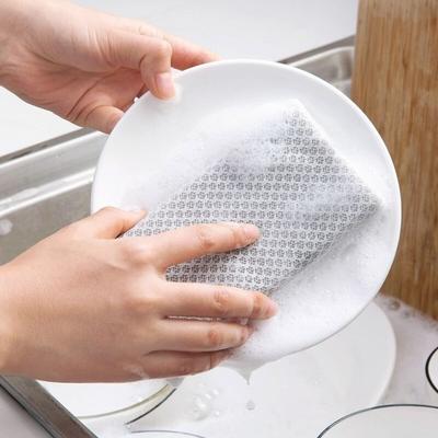 5Pcs Sponge Dishwashing Sponge Not Hurt Pot Reusable Scouring Pad Kitchen Cleaning Household Cleaning Tools Cleaning Sponge Wipe