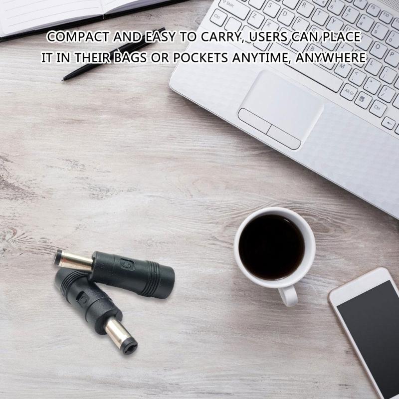 Portable DC4.0x1.7mm Female To DC5.5x2.1mm Male Converter Adapter Power Conversion Head for Various Laptops Brands
