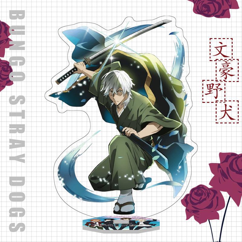 Japan Bungo Stray Dogs Anime Figur Acryl Stand Modell Spielzeug Dazai Osamu Nakahara Chuuya Ryunosuke Akutagawa Schreibtisch Dekor