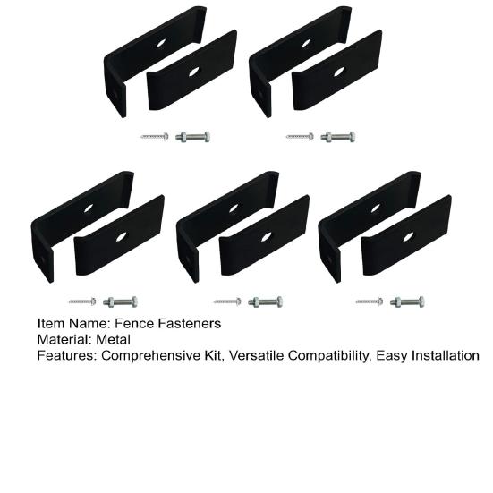 Fence Fasteners Grid Mounting Kit Easy Installation Mesh Mounting System Weather-Resistant Grid Installation Set