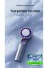 Mini Portable Handheld USB Fan with Digital Display & Ice Pack