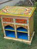 Wood Painted Bedside,Handicrafted Indian Drawer Desk Cupboard Cabinet Storage Bedroom Decor Furniture,Nightstand Sideboard Nightstand Table