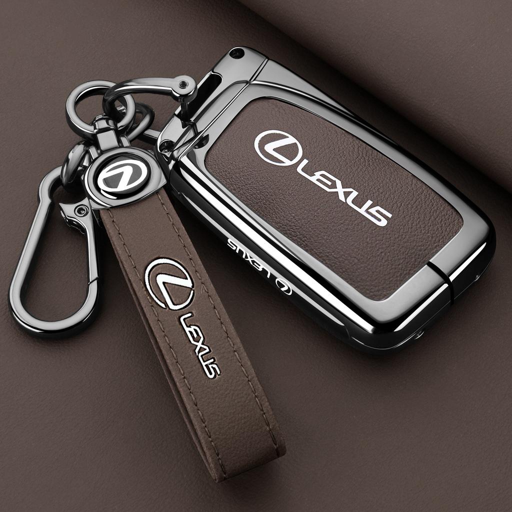 DJSZ3 Zinc alloy Leather Car Remote Key Case Cover Keychain For Lexus NX GS RX IS ES GX LX RC 200 250 350 LS 450H 300H Accessories