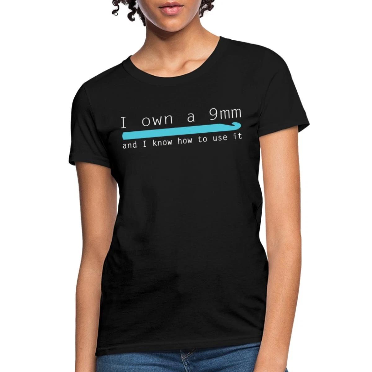 Funny Crochet Gifts / 9mm Hook / Crocheting Women s T-Shirt M