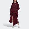 Adidas Originals Fashion Comfortable Hooded Long Sleeve Striped Sweatshirt Women Hoodies Dark-Purple FT9889