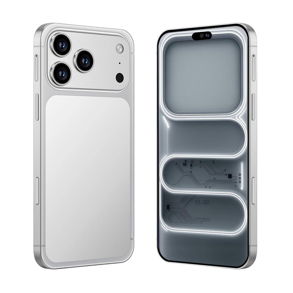 

Високоякісний силіконовий чохол для i17 Pro Max Android 7,3 дюйма Глобальна версія з батареєю 8000 мАг корпус мобільного телефону Розумний Оригінальний 8GB 256GB срібний