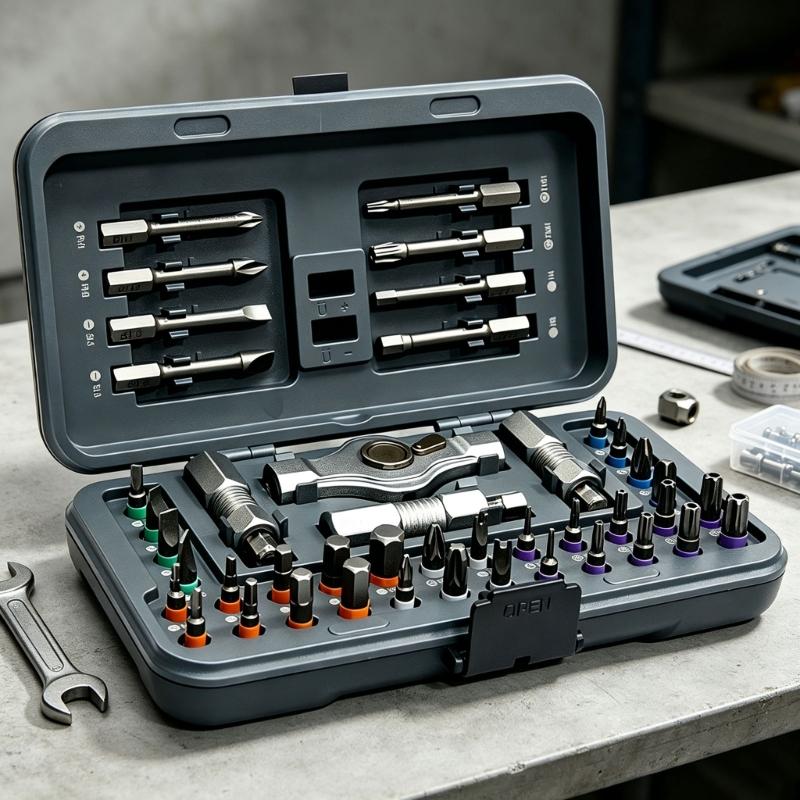 Manual Screwdriver Head Set with Storage Case, Reversible Handle and Magnetic Tip Support for Home Maintenance