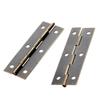 8Pcs Folding Butt Hinges Antique Bronze Metal Hinge for Doors Windows Furniture Cabinet Cupboard Wood Boxes with Screws