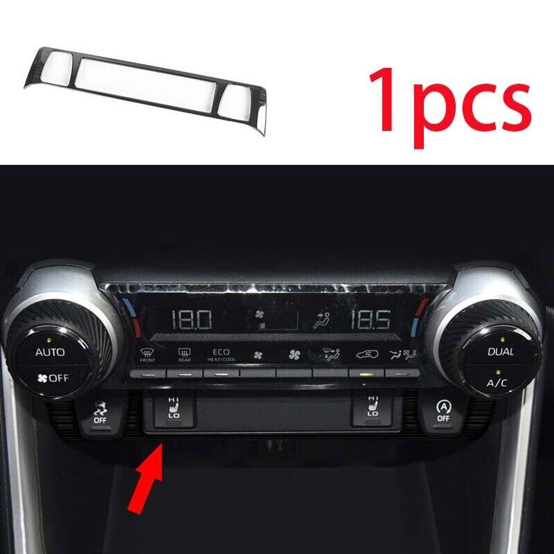 1X Central Seat Heating Button Trim For Toyota RAV4 - DX Black Titanium