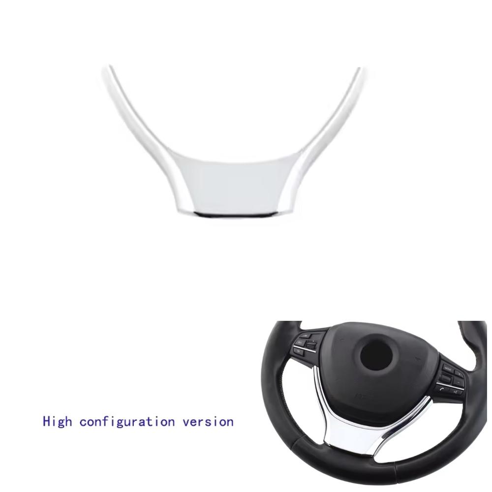 For BMW 5 Series GT 2010-2017 for BMW 7 Series 2009-2015 ABS Car Steering Wheel Button Decoration Frame Trim Assecories