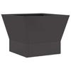 Fire Pit Black 40 X 40 X 35 Cm Steel