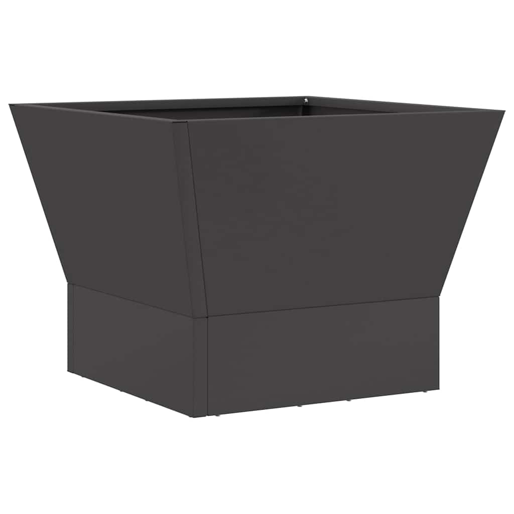 Fire Pit Black 40 X 40 X 35 Cm Steel