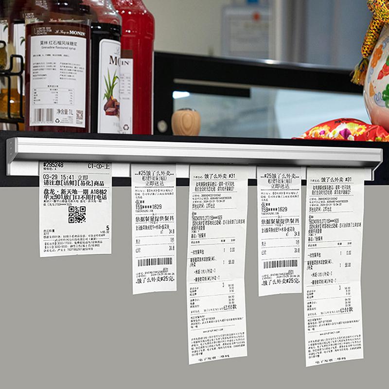 20/30/40/50Cm Biljettflik Faktura Kvitto Hängställ Bar Kök Order Dokumenthållare Köksverktyg Biljett Pappersklämma Organisatör