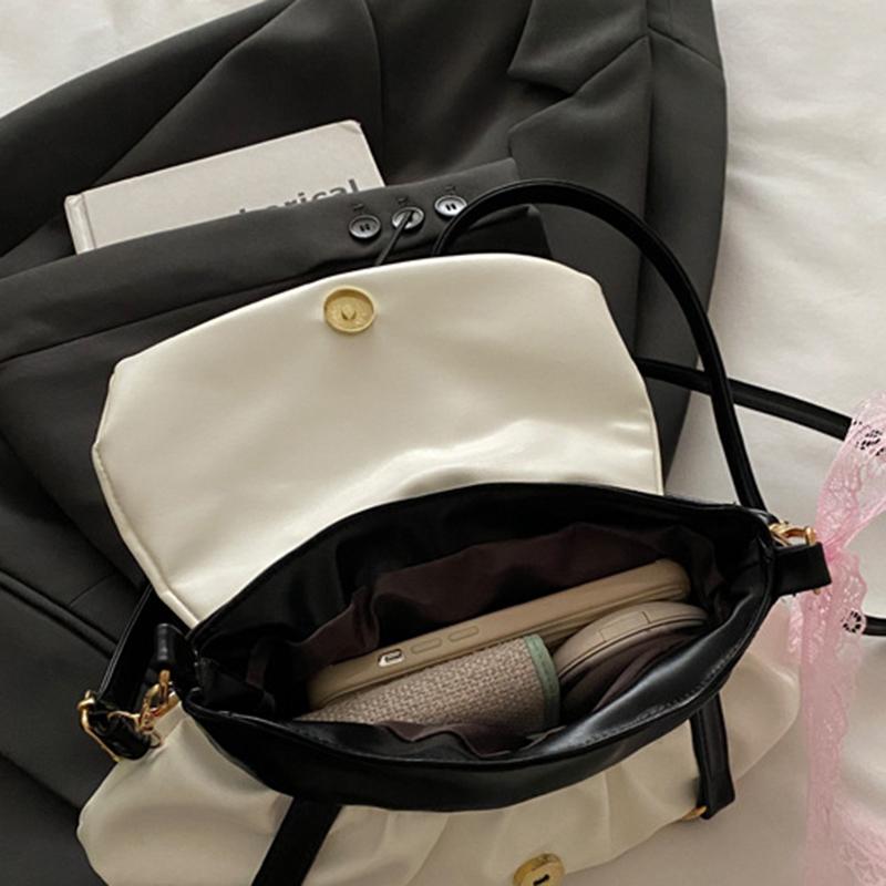 Y2K Sweet Ballerina Inspired Women's Crossbody Bag Fashion Soft Pink Bow Decor PU Leather Shoulder Bag for Commuting, Dating, Casual Outings CLE