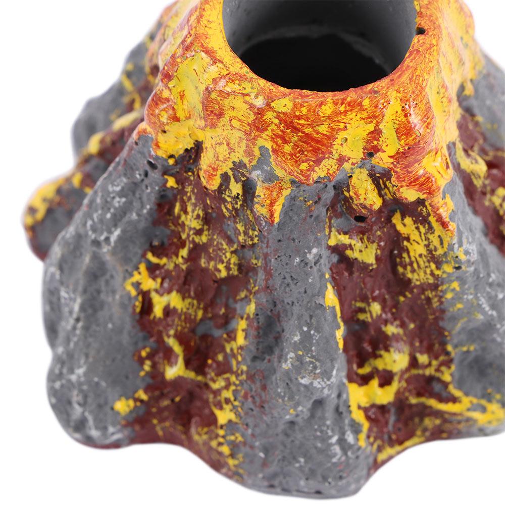 Simulation Volcano Tank Accessories Aquatic Pet Supplies Fish Tank Decor Micro-landscape Air Stone