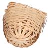 2PCS Natural Bamboo Nest Bird House Hand Made Bird Nest with Hook for Outdoor Garden