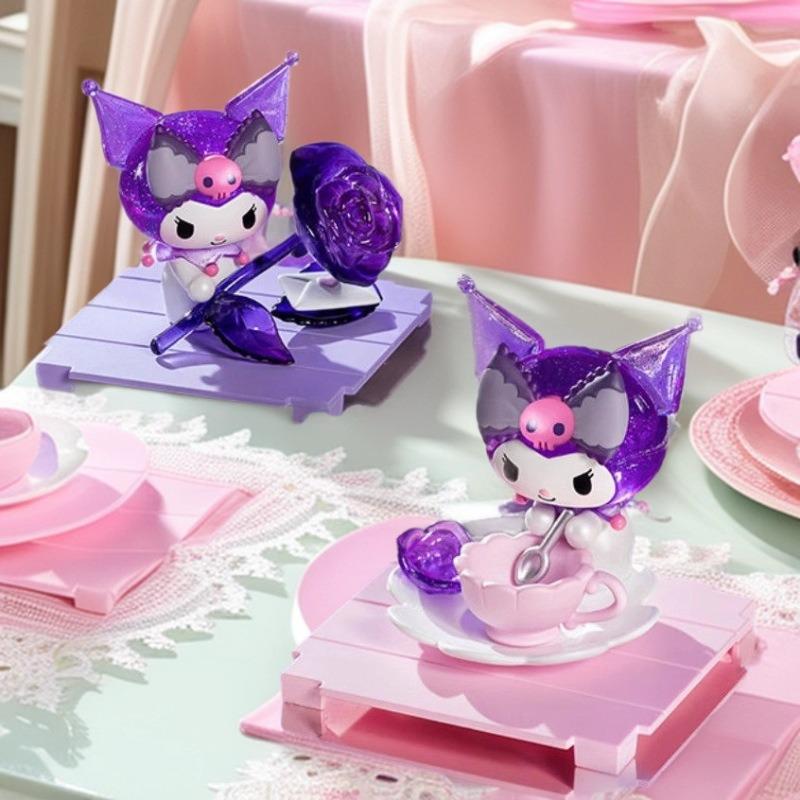 Kuromi Dreamy Rose Garden Blind Box Figurine - Cute Desktop Ornament Doll Gift