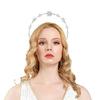 Double Layer Rhinestone Hair Hoop Alloy Headband with Hexagram Star Colorful Christmas Party Women Styling Headwear