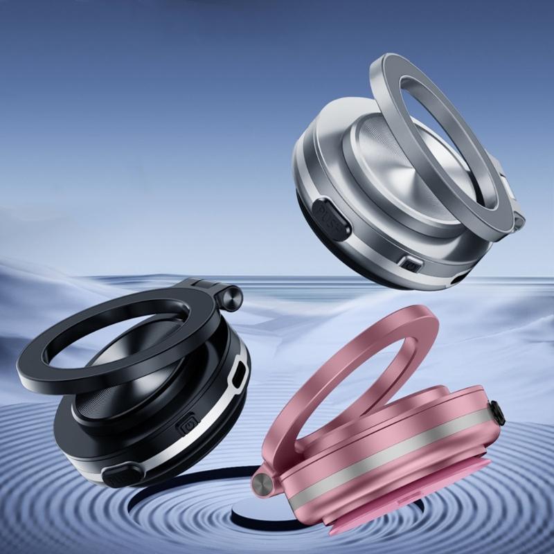 Vehicle Phone Mobile Mount Stand Magnetic Suction with Vacuum Attachment 360 Degree Rotation for Safe Driving Experience