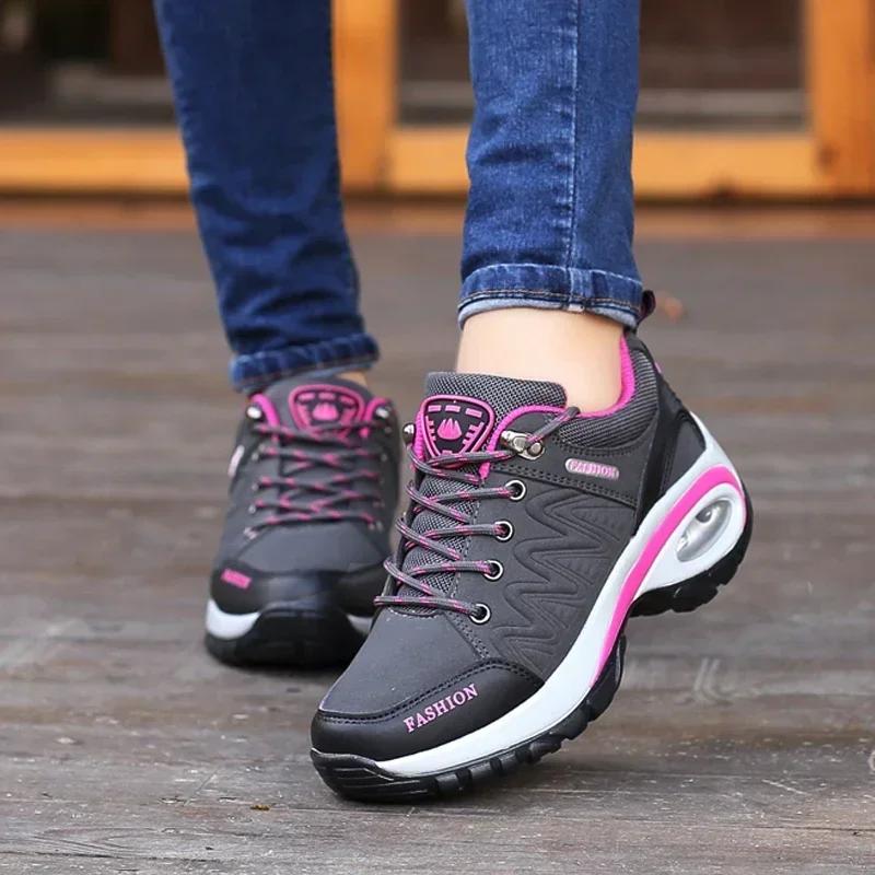 Summer Women's Flat Shoes Outdoor Casual Thick Soled Walking Shoes Fashionable Korean Version Luxury Anti Slip Camping Shoes