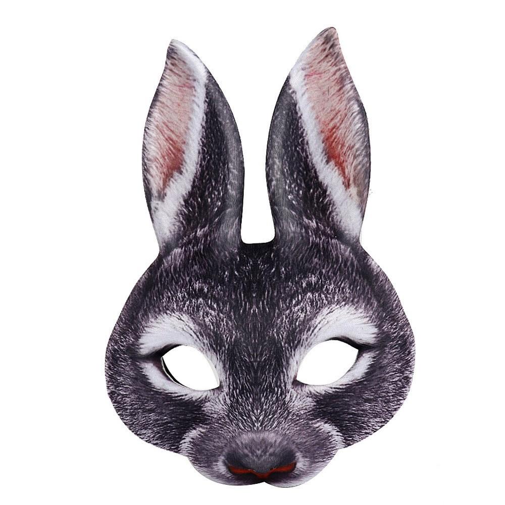 Animal Mask Easter Mardi Gras Carnival Party Cosplay Masquerade Party Eva Rabbit Mask Birthday Decoration Photo Props Children