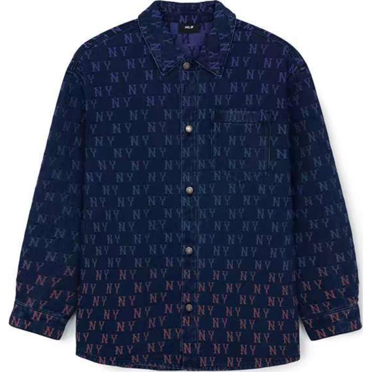 New MLB New York Yankees Shirt Unisex Indigo 3ADRM0144-50INS